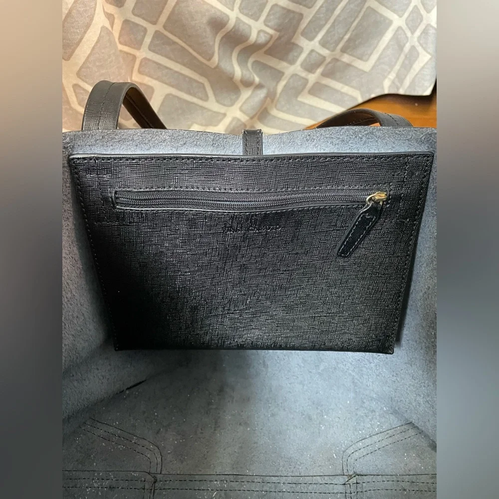 Vince Camuto Black Leather Tote Bag - Picture 10 of 10